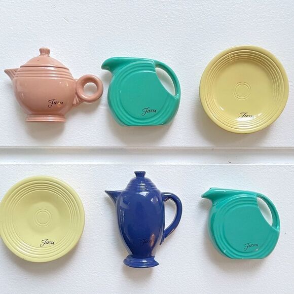 Fiestaware Magnets Lot of 6 Accessory Refrigerator Magnets - Picture 1 of 5